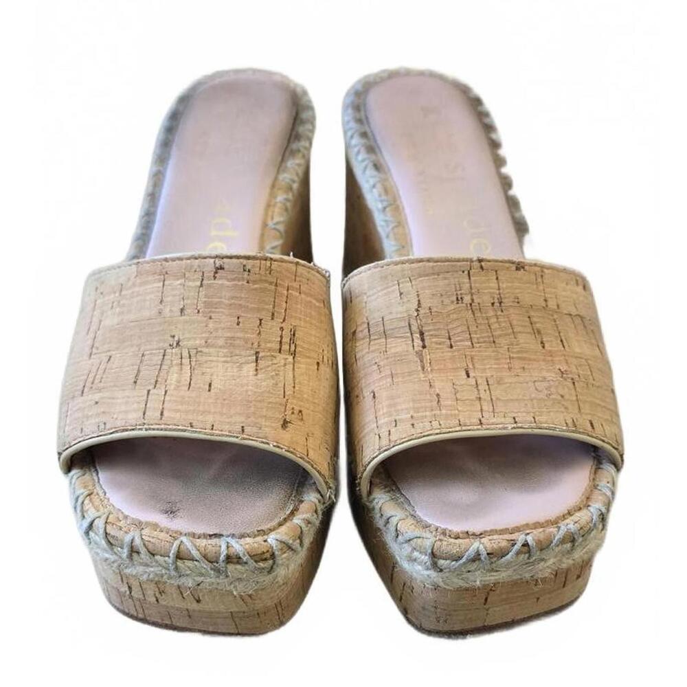 Kate Spade Wedge Slide Sandals with Cork Platform